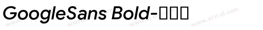 GoogleSans Bold字体转换